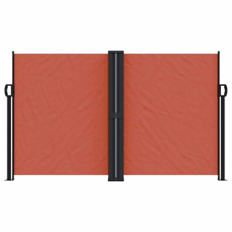 Seitenmarkise Ausziehbar Terrakottarot 140x1200 cm