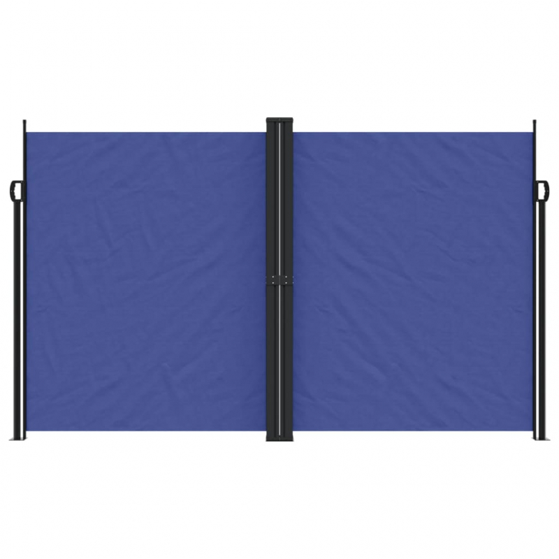 Seitenmarkise Ausziehbar Blau 200x1200 cm