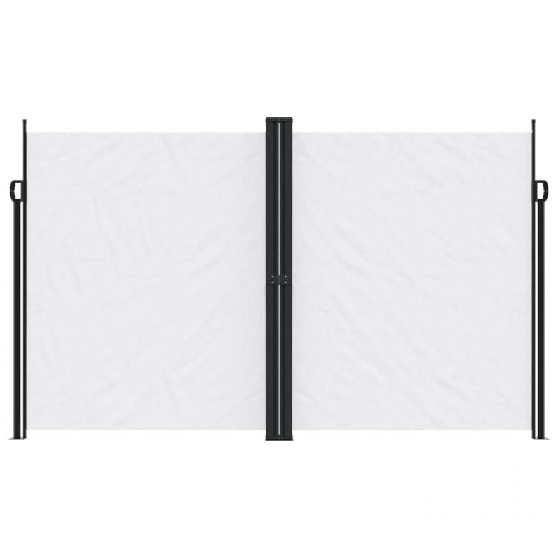 Seitenmarkise Ausziehbar Weiß 200x1200 cm