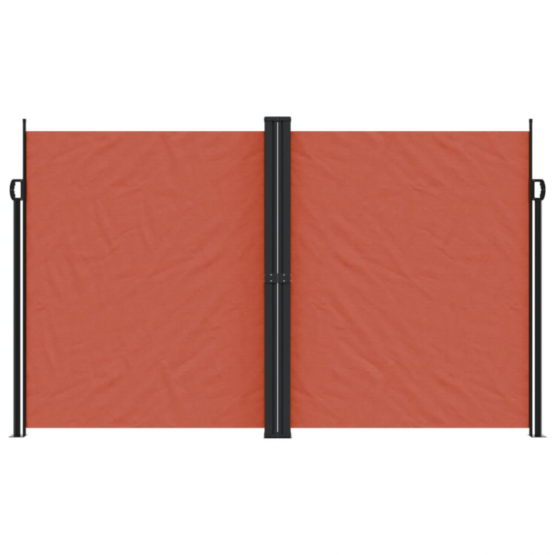 Seitenmarkise Ausziehbar Terrakottarot 200x1200 cm