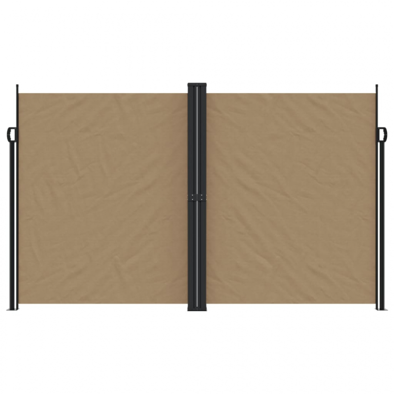 Seitenmarkise Ausziehbar Taupe 200x1200 cm