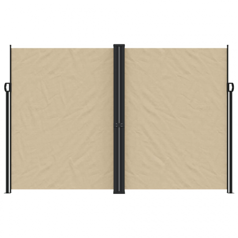 Seitenmarkise Ausziehbar Beige 220x1200 cm