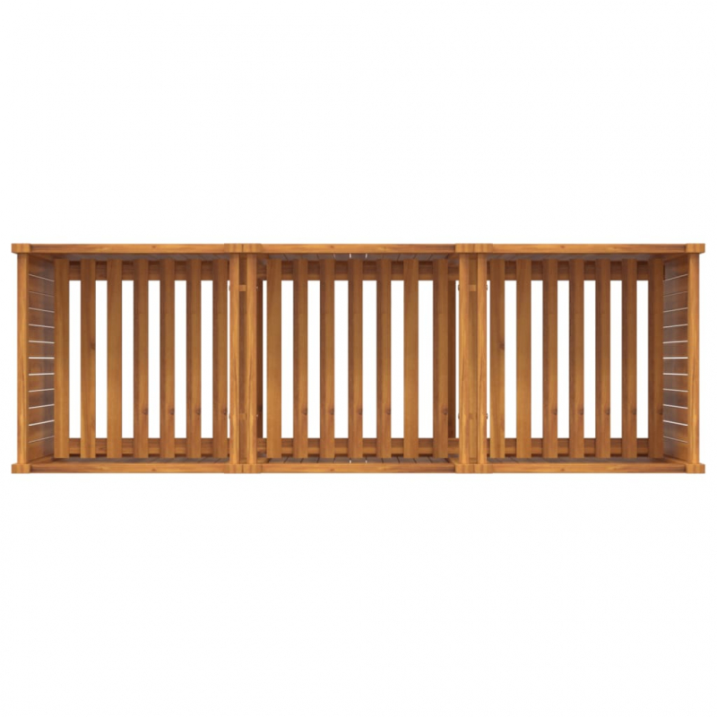 Pflanzkübel mit Einlage 150x50x75 cm Massivholz Akazie