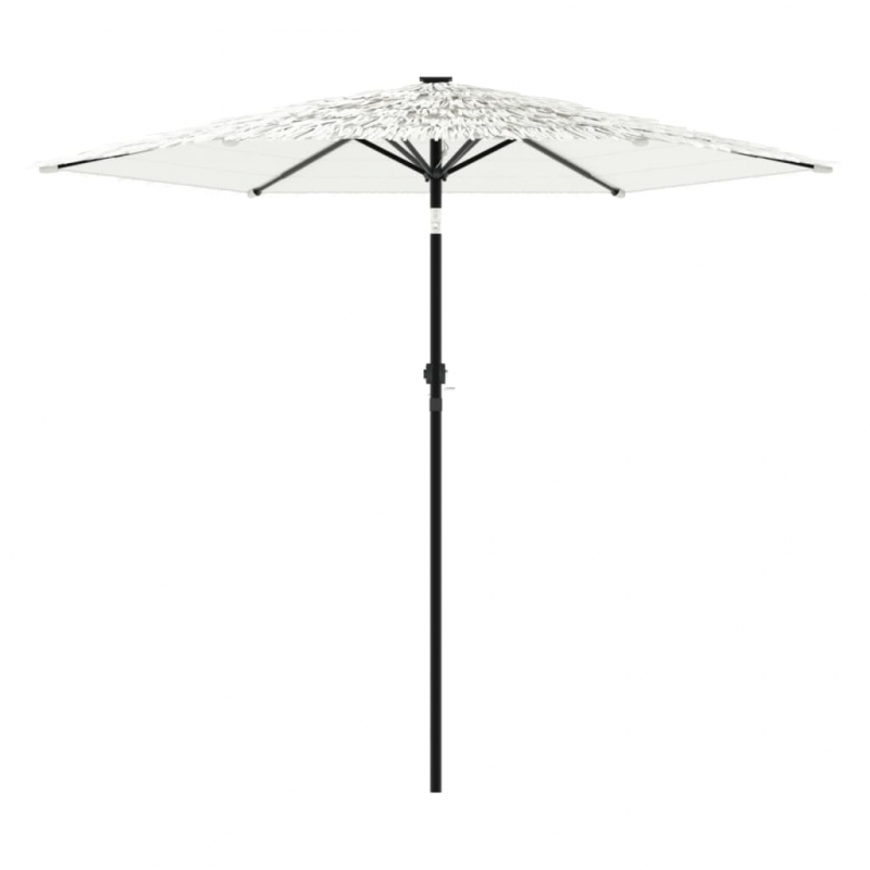 Sonnenschirm mit Stahlmast Weiß 268x268x226 cm