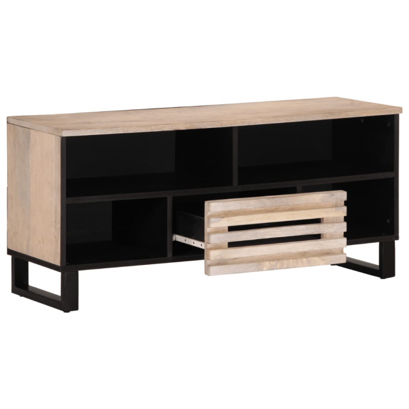 TV-Schrank 100x34x46 cm Massivholz Mango