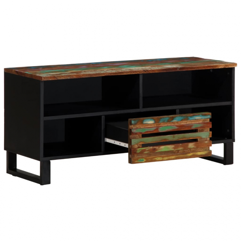 TV-Schrank 100x34x46 cm Massivholz Akazie