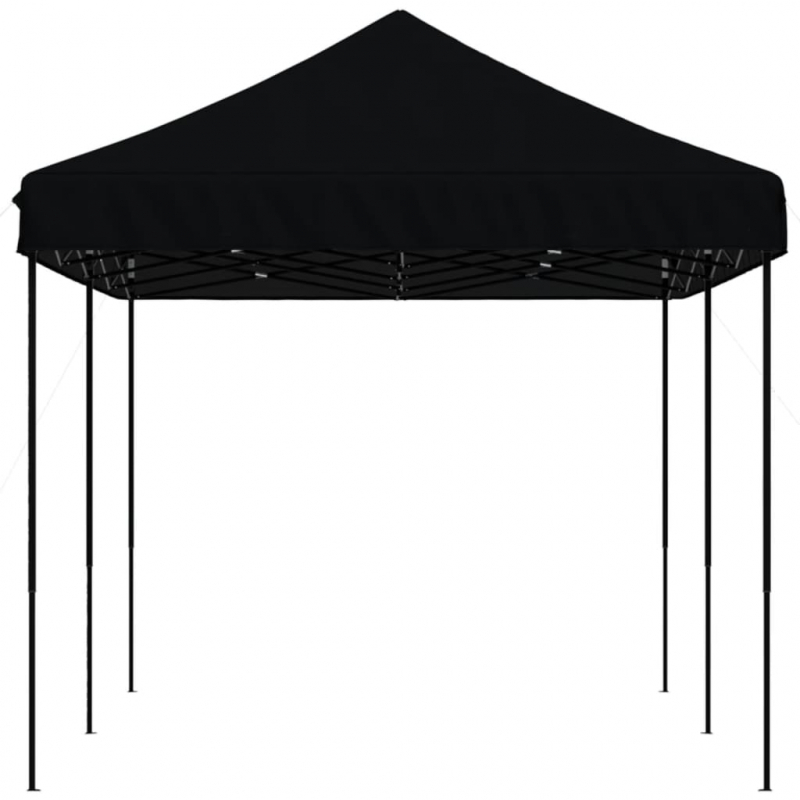 Partyzelt Faltbar Pop-Up Schwarz 580x292x315 cm