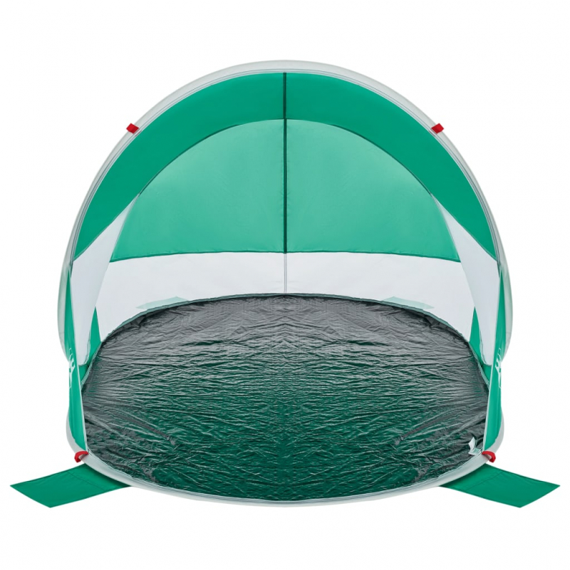 Strandzelt 2 Personen Seegrün Pop-Up Wasserdicht