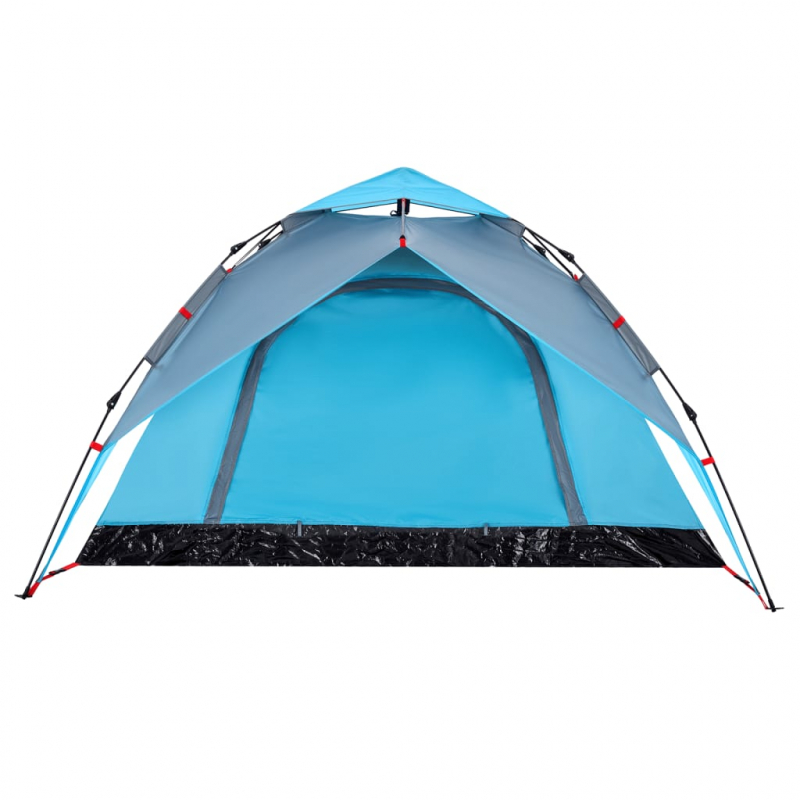 Kuppel-Campingzelt 4 Personen Blau Quick Release