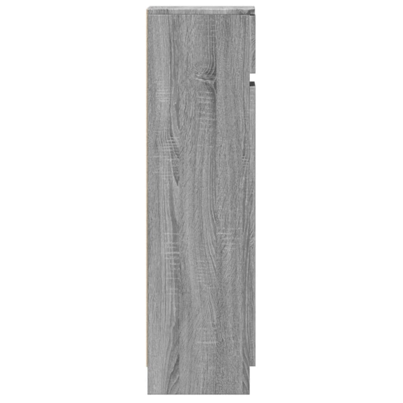 Schuhschrank Grau Sonoma 100,5x28x100 cm Holzwerkstoff