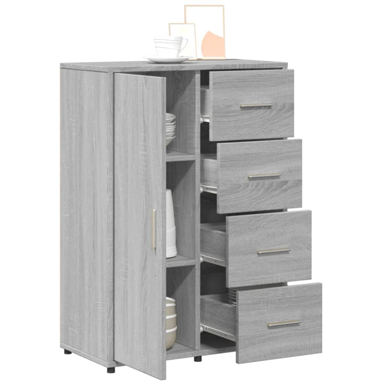 Sideboard Grau Sonoma 60x31x84 cm Holzwerkstoff