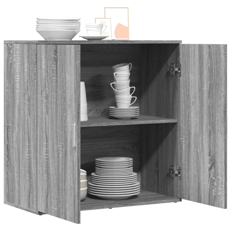 Sideboard Grau Sonoma 79x38x80 cm Holzwerkstoff