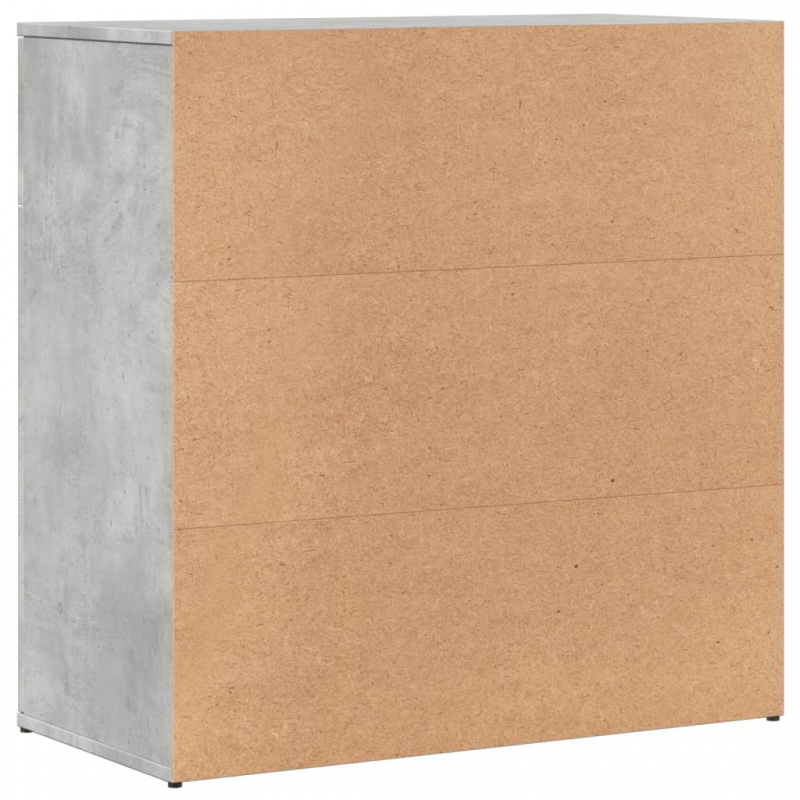 Sideboard Betongrau 79x38x80 cm Holzwerkstoff