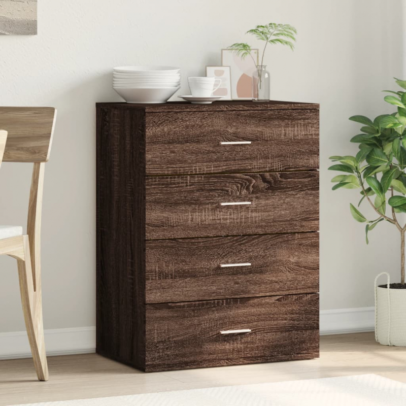 Sideboard Grau Sonoma 60x39x80 cm Holzwerkstoff