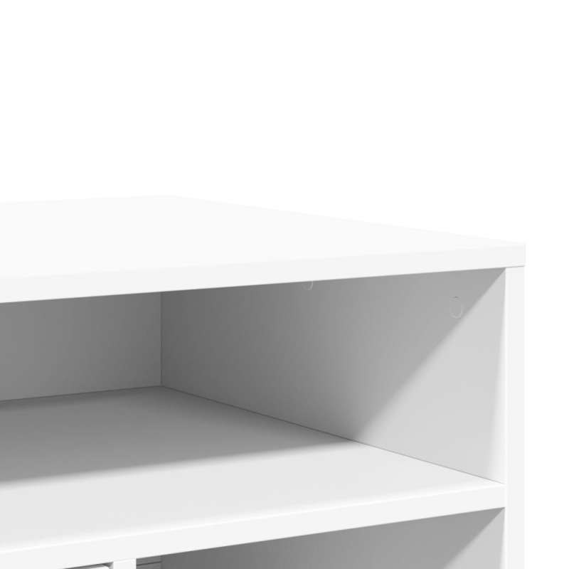 Druckerständer mit Rollen Weiß 60x50x67 cm