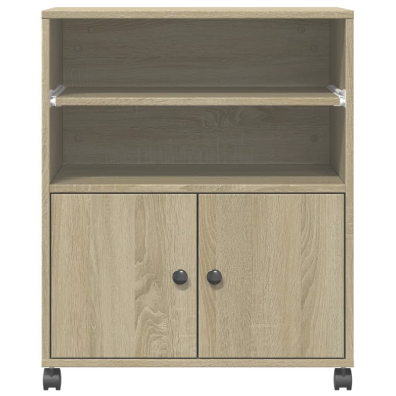 Druckerständer mit Rollen Sonoma-Eiche 60x48x74 cm