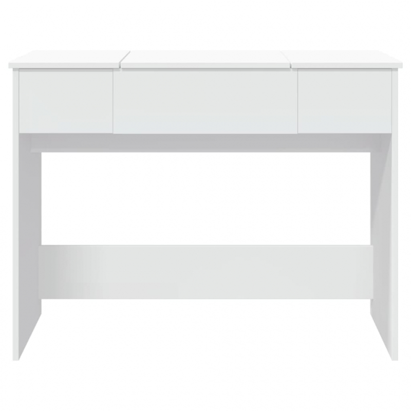 Schminktisch mit Spiegel Weiß 100x45x76 cm