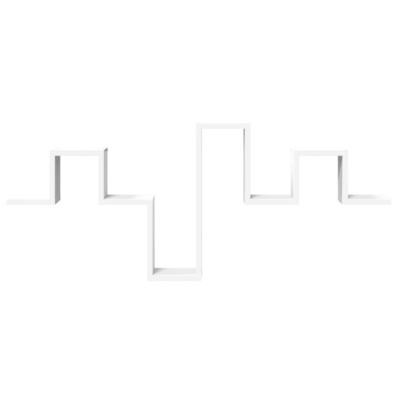 Wandregal Weiß 104,5x10x43 cm Holzwerkstoff