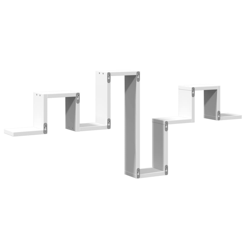 Wandregal Weiß 104,5x10x43 cm Holzwerkstoff