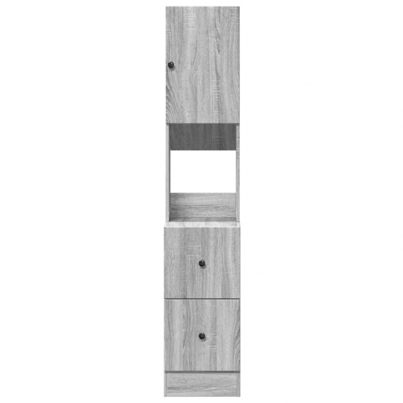 Küchenschrank Grau Sonoma 35x50x180 cm Holzwerkstoff