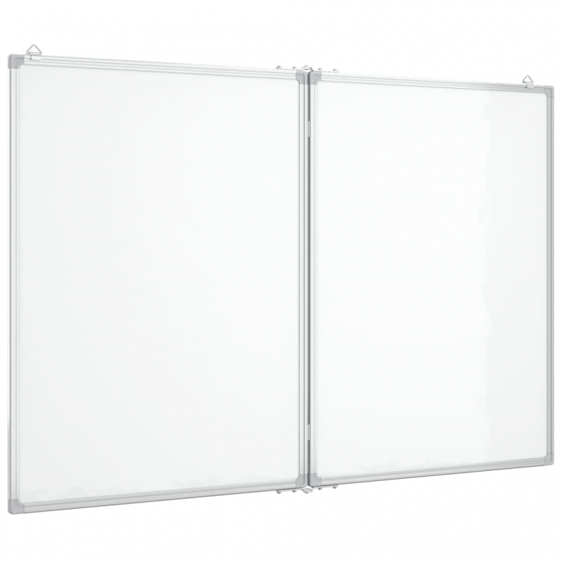 Magnetisches Whiteboard Klappbar 100x80x1,7 cm Aluminium