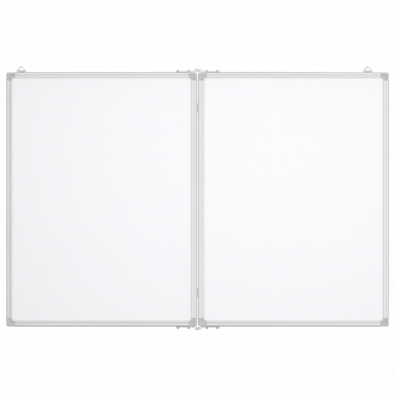Magnetisches Whiteboard Klappbar 100x80x1,7 cm Aluminium