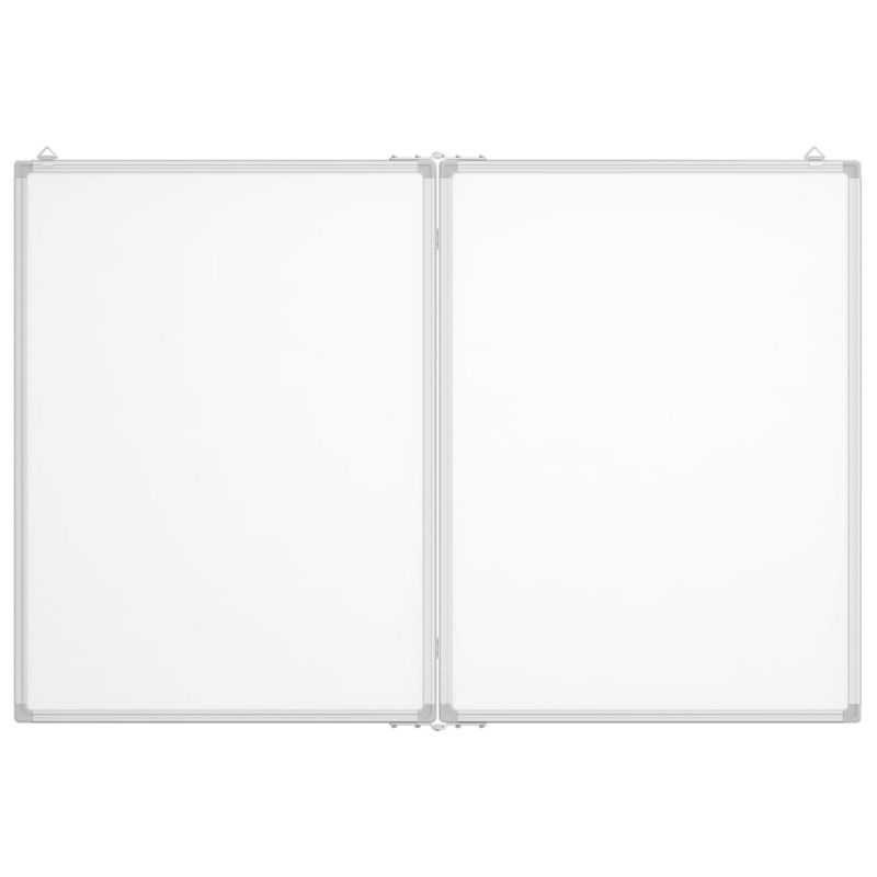 Magnetisches Whiteboard Klappbar 120x80x1,7 cm Aluminium