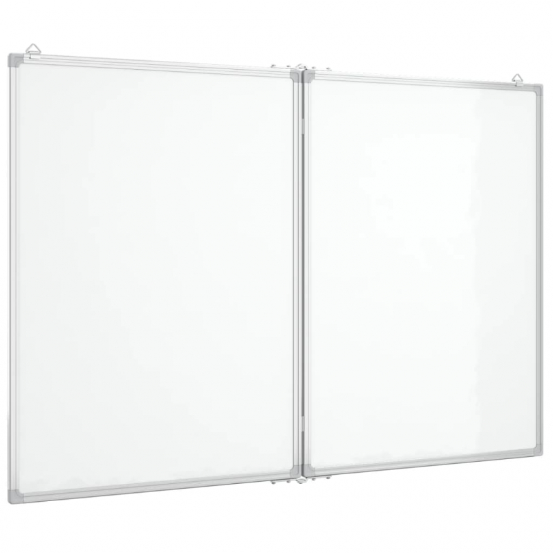 Magnetisches Whiteboard Klappbar 120x100x1,7 cm Aluminium