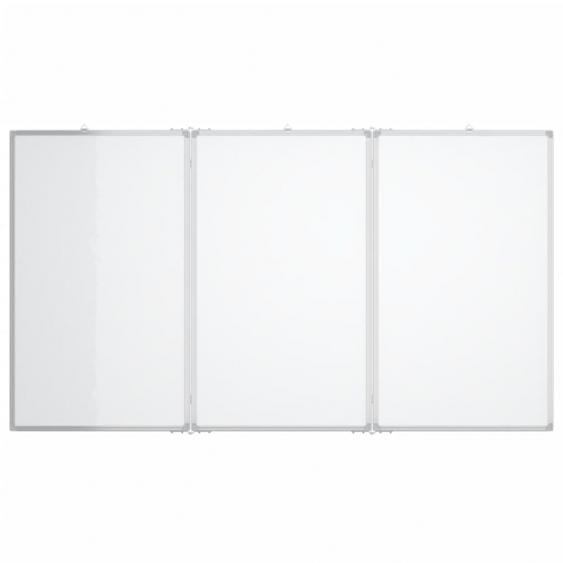 Magnetisches Whiteboard Klappbar 120x100x1,7 cm Aluminium