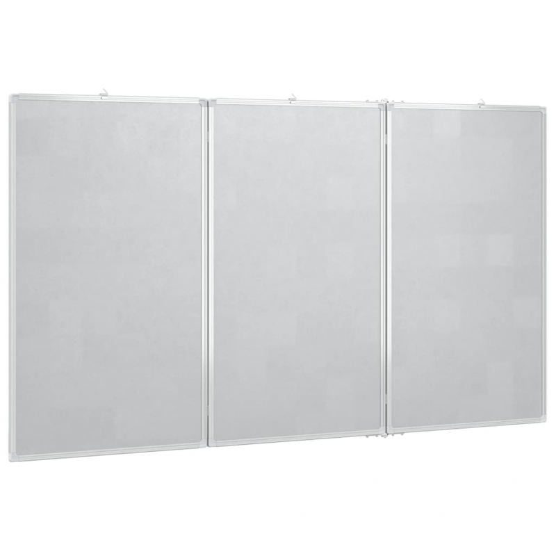 Magnetisches Whiteboard Klappbar 120x100x1,7 cm Aluminium