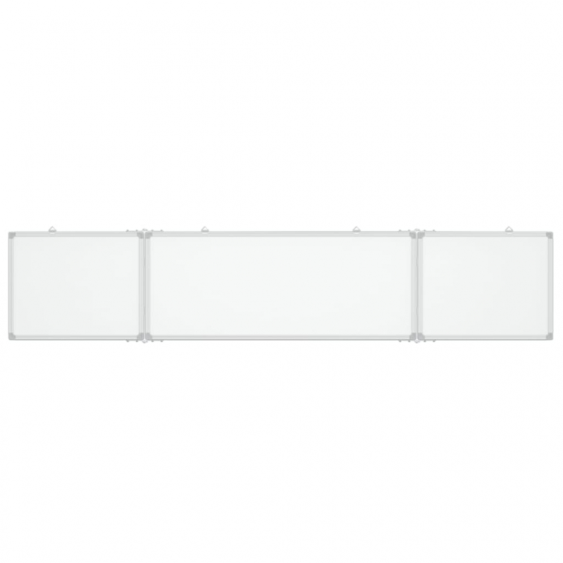 Magnetisches Whiteboard Klappbar 200x40x1,7 cm Aluminium