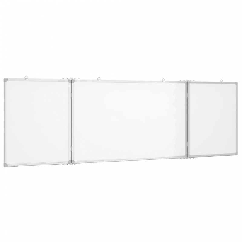 Magnetisches Whiteboard Klappbar 200x60x1,7 cm Aluminium