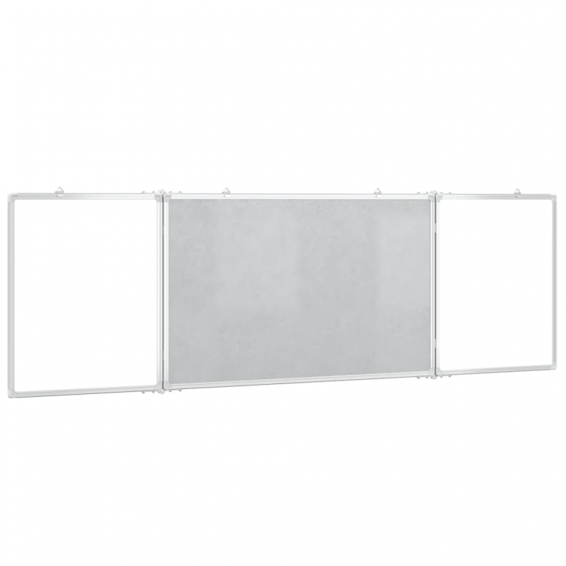 Magnetisches Whiteboard Klappbar 200x60x1,7 cm Aluminium