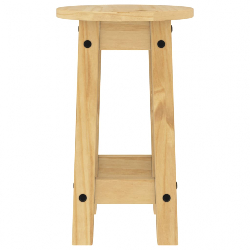 Barhocker 2 Stk. Massivholz Kiefer