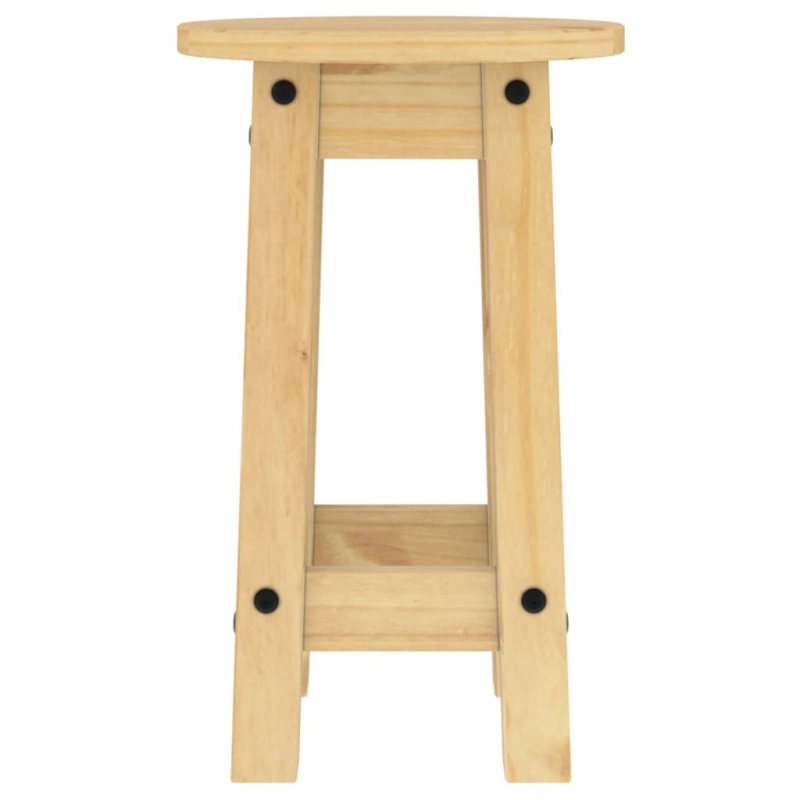 Barhocker 2 Stk. Massivholz Kiefer