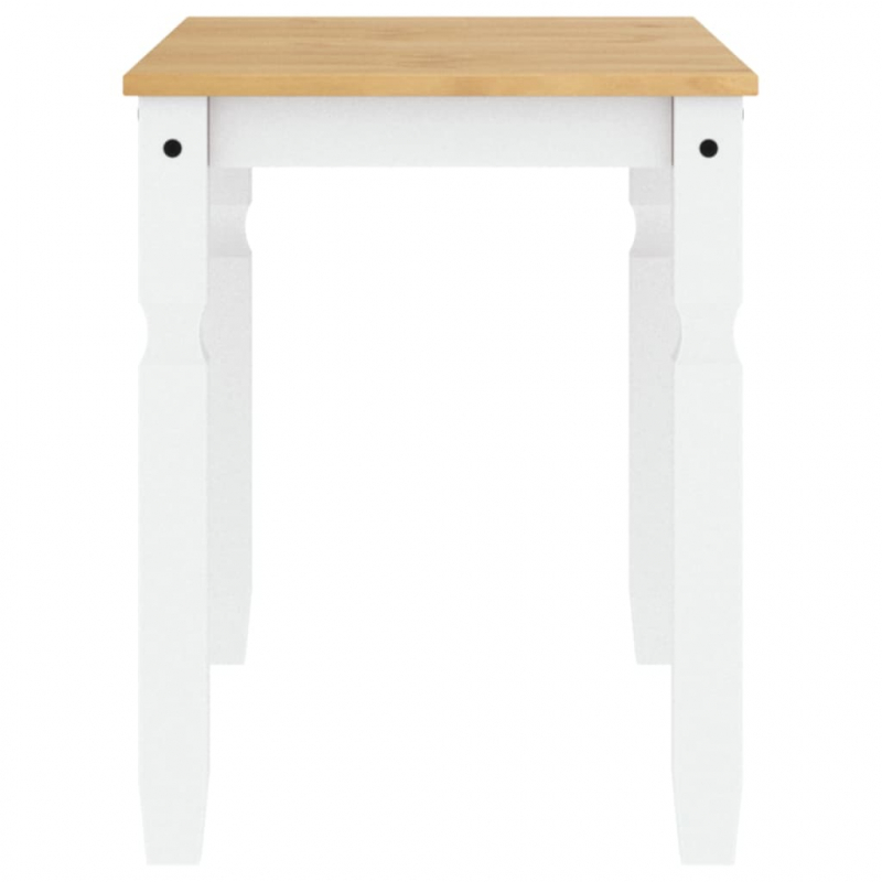 Esstisch Corona Weiß 112x60x75 cm Massivholz Kiefer