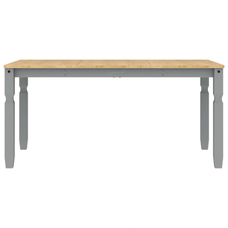 Esstisch Corona Grau 160x80x75 cm Massivholz Kiefer