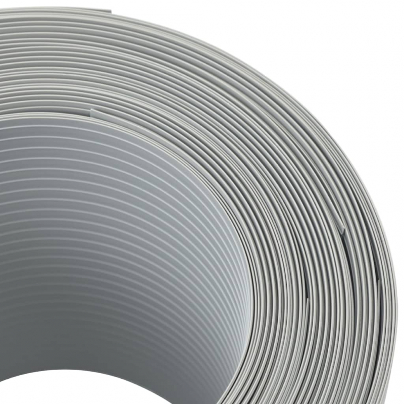 Sichtschutzstreifen 10 Stk. Hellgrau 252,5x19 cm PVC