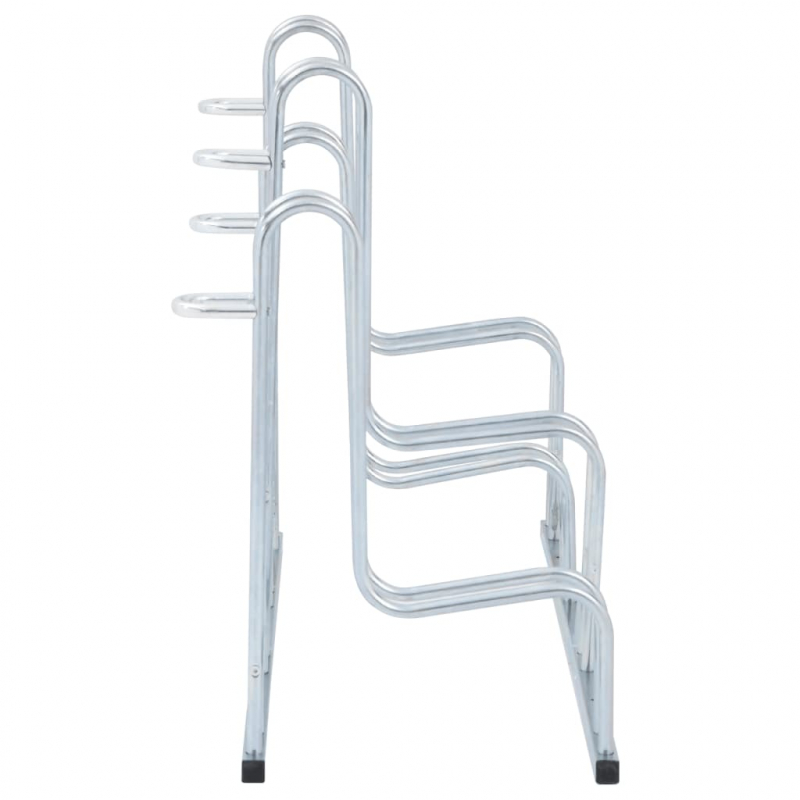 Fahrradständer für 4 Fahrräder Freistehend Verzinkter Stahl