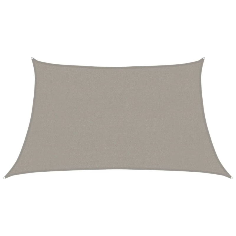 Sonnensegel 160 g/m² Trapez Hellgrau 3/4x2 m HDPE