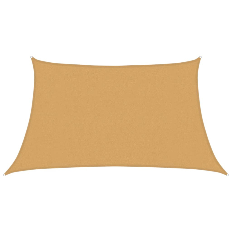 Sonnensegel 160 g/m² Trapez Hellgrau 3/4x2 m HDPE