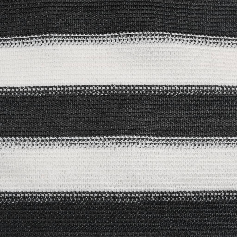 Zaunblende Anthrazit und Weiß 1,5x50 m HDPE 75 g/m²