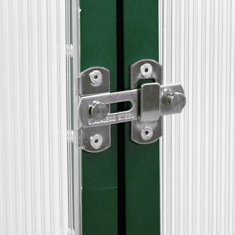 Gewächshaus mit Fundamentrahmen Grün 169x58x202 cm Aluminimum