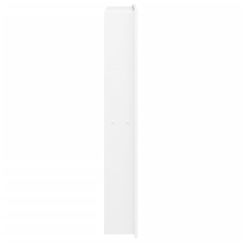 Duschnische Mattweiß 32x62x9 cm Edelstahl