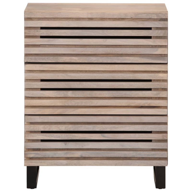 Sideboard 2 Stk. 60x34x75 cm Massivholz Mango