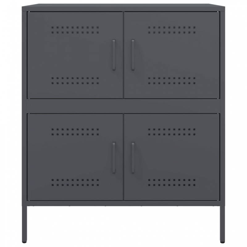 Sideboard Anthrazit 68x39x79 cm Stahl