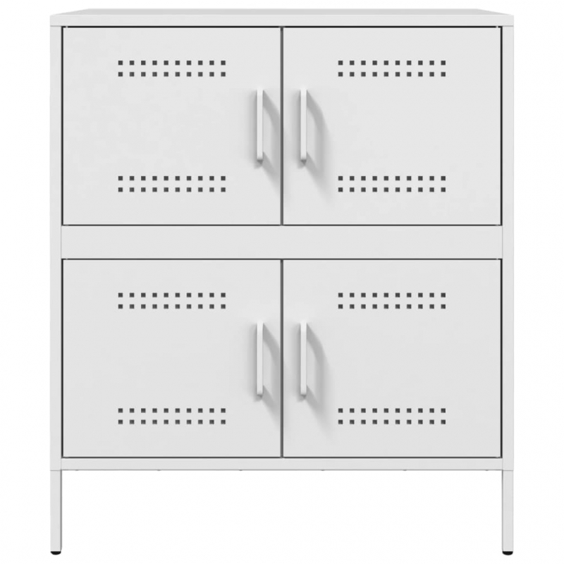 Sideboard Weiß 68x39x79 cm Stahl