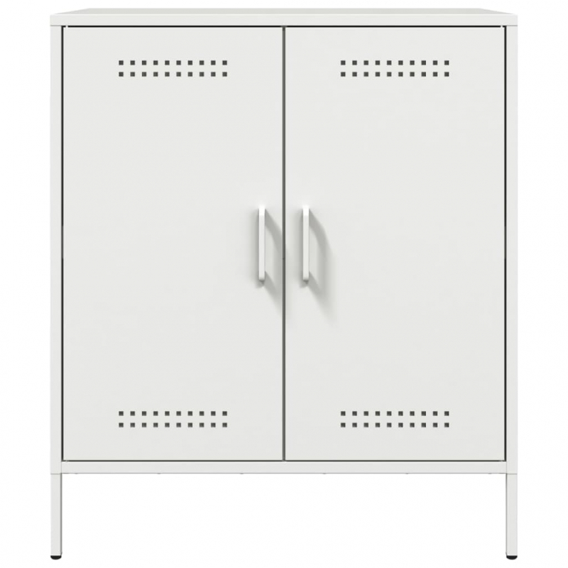 Sideboard Weiß 68x39x79 cm Stahl