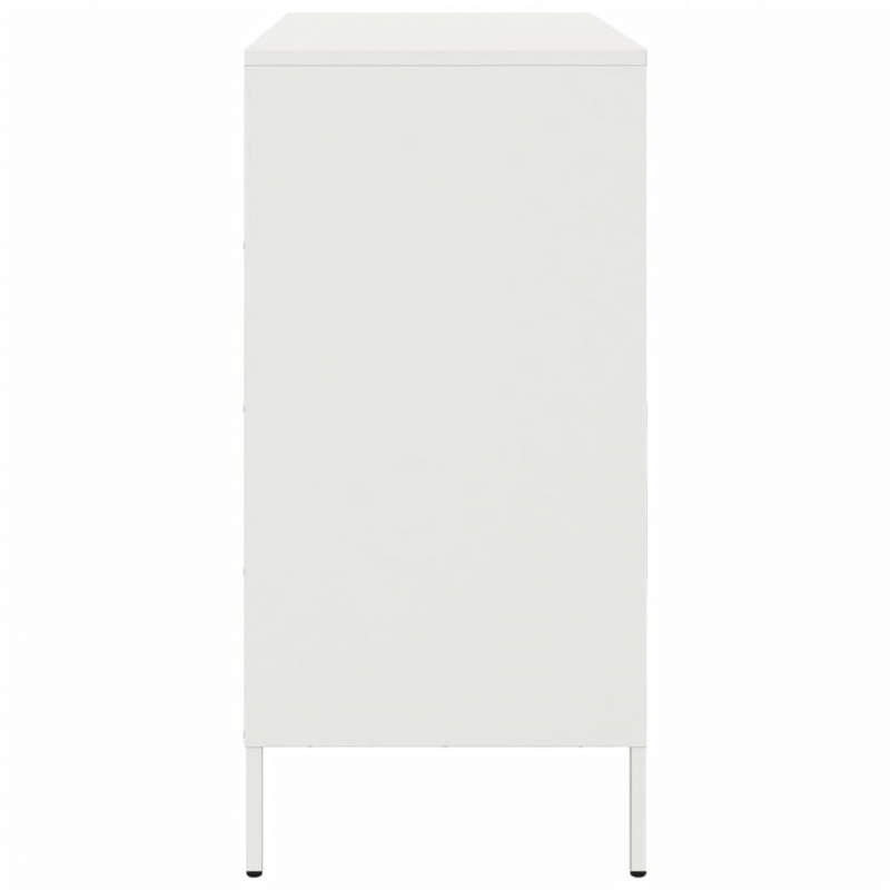 Sideboard Weiß 68x39x79 cm Stahl