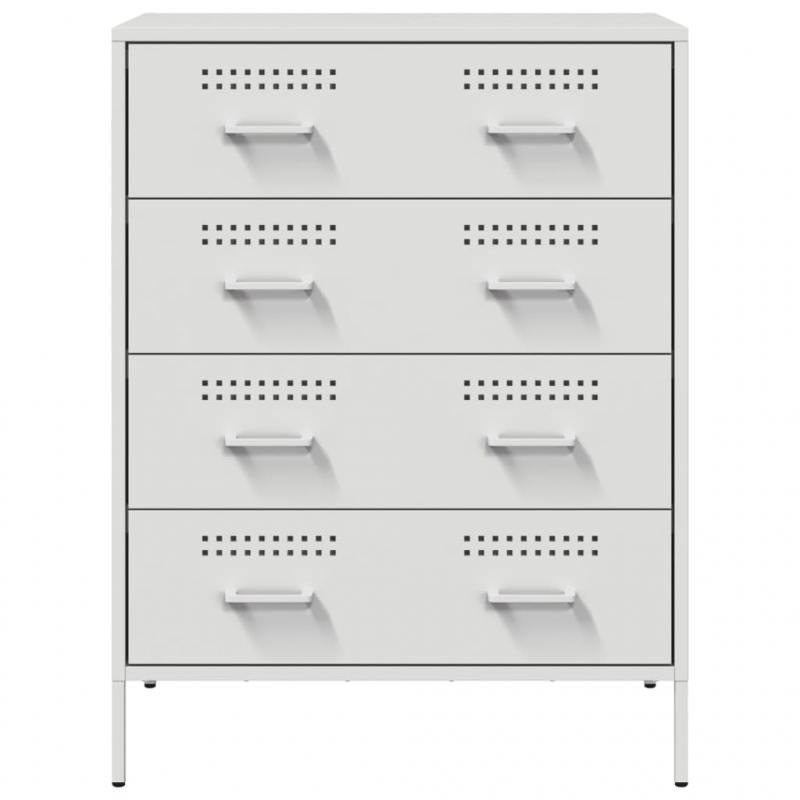 Sideboard Weiß 68x39x89 cm Stahl